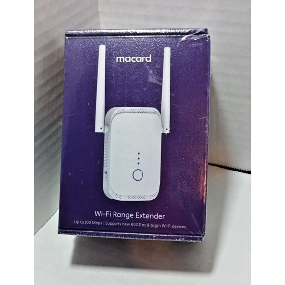 Macard Wi-Fi Range Extender Macard N300 300 Mbps ** New Sealed in Box - Picture 2 of 5